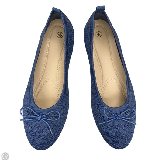 Shoes Flats In Blue, Size: 9