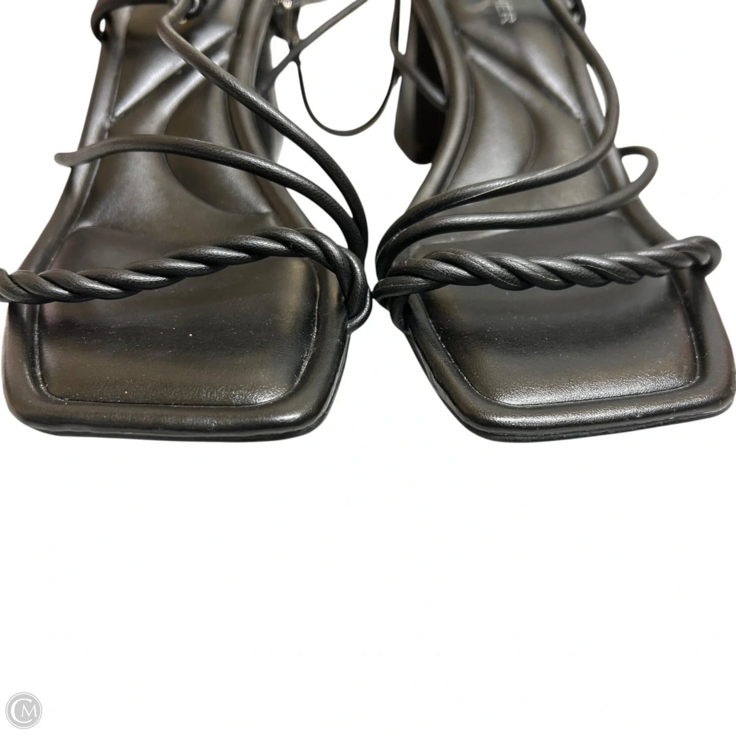 Sandals Heels Block By Marc Fisher In Black, Size: 7.5