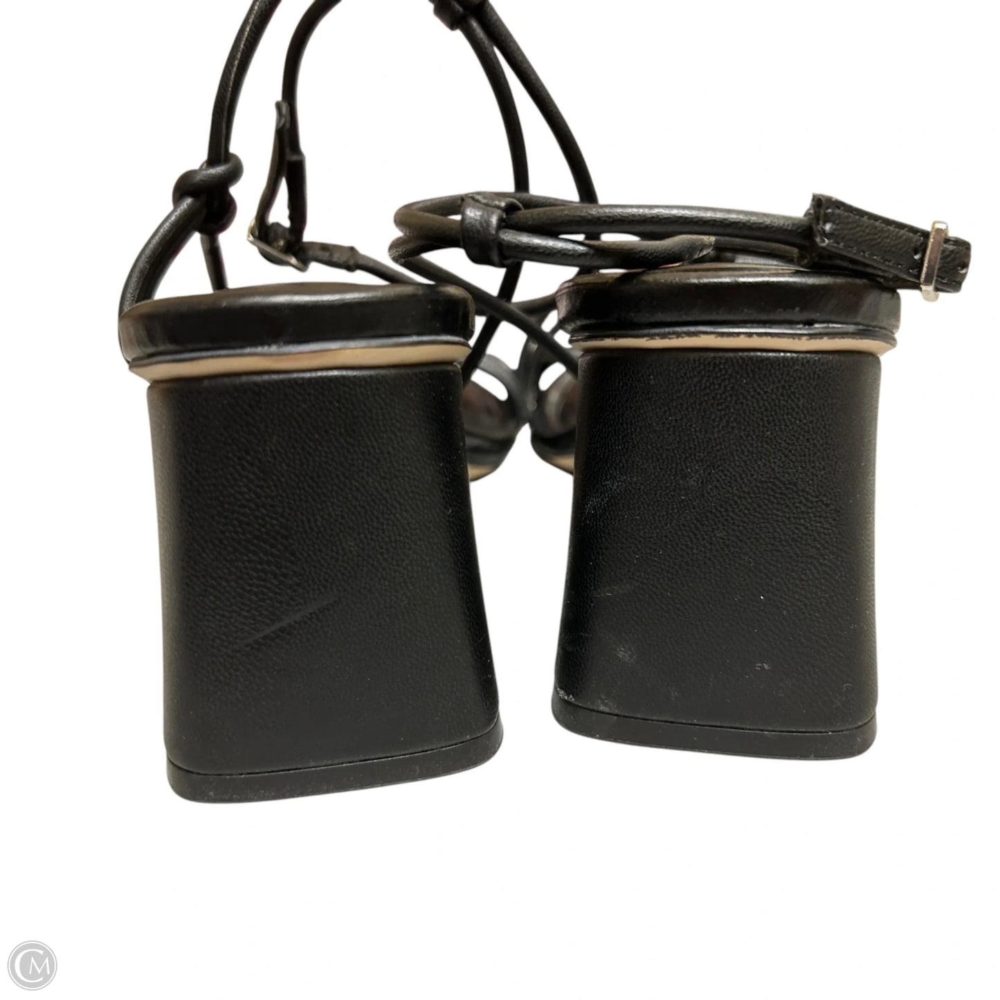 Sandals Heels Block By Marc Fisher In Black, Size: 7.5