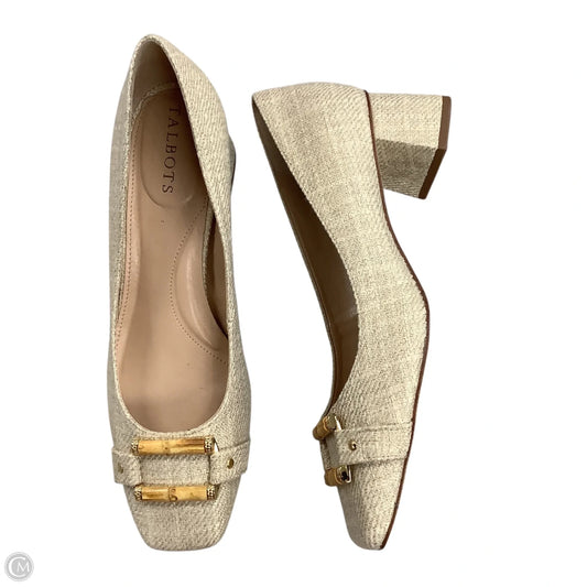 Shoes Heels Block By Talbots In Tan, Size: 8.5