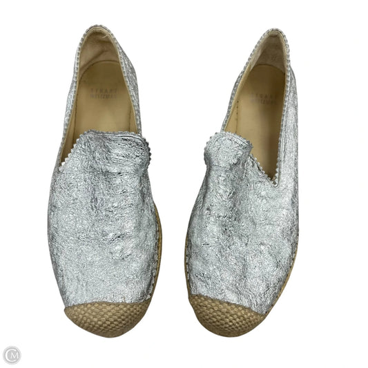 Shoes Designer By Stuart Weitzman In Silver, Size: 8