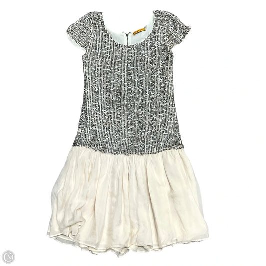 Dress Designer By Alice + Olivia In Cream & Silver, Size: Xs