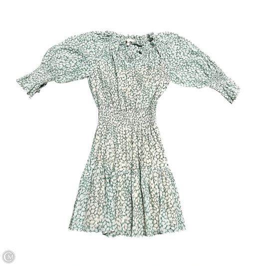 Dress Casual Short By Rebecca Taylor In Green & White, Size: Xs