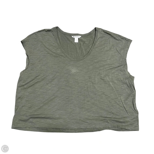 Athletic Top Short Sleeve By Athleta In Green, Size: Xl