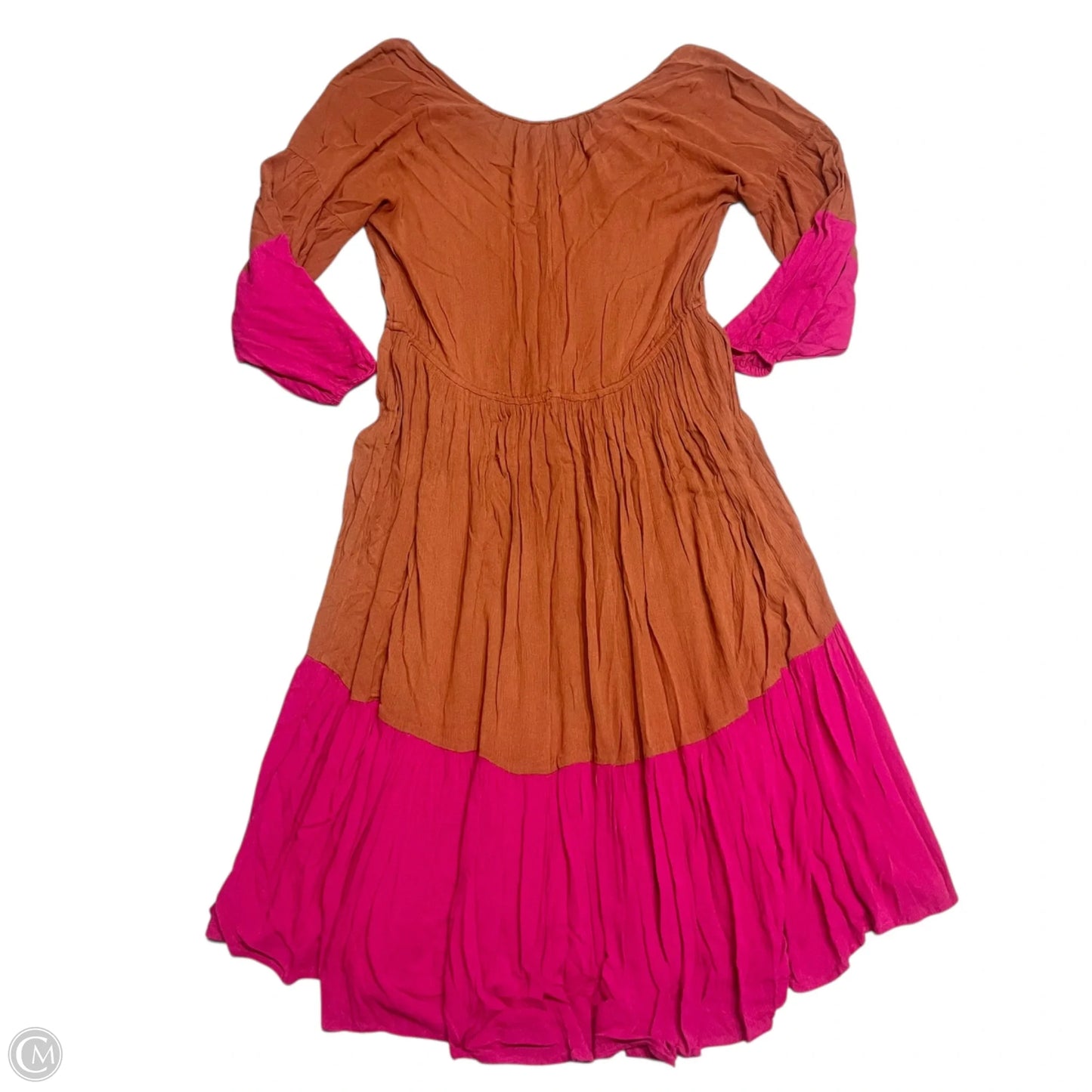 Dress Casual Maxi By Free People In Orange & Pink, Size: S