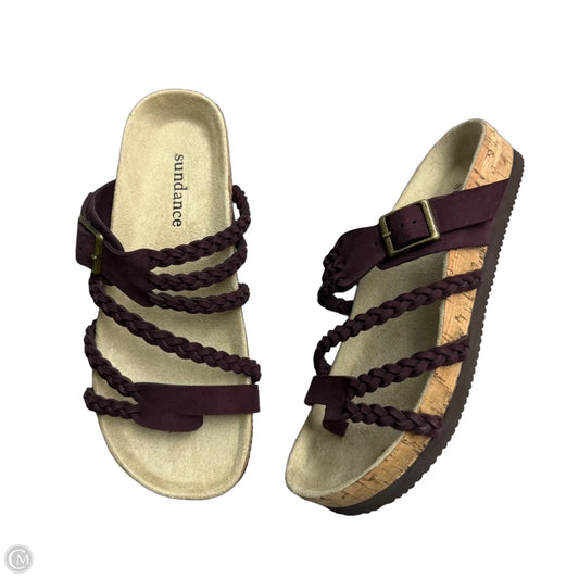 Sandals Flats By Sundance In Purple, Size: 7.5