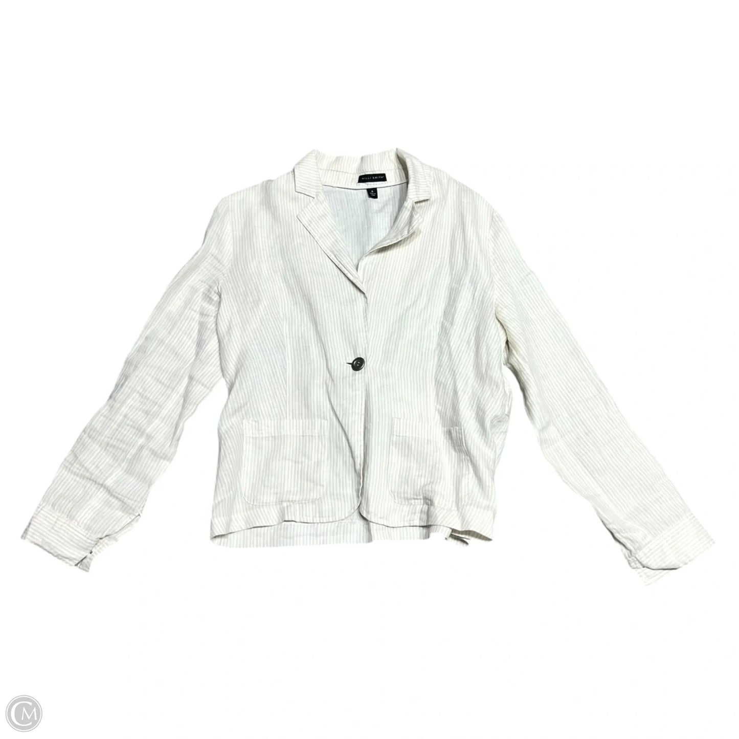 Blazer By Willi Smith In Tan & White, Size: S