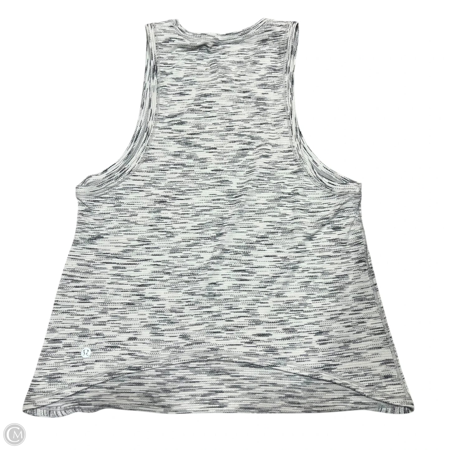 Athletic Tank Top By Lululemon In Black & White, Size: S
