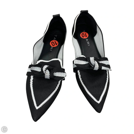 Shoes Flats By Tahari In Black & White, Size: 10
