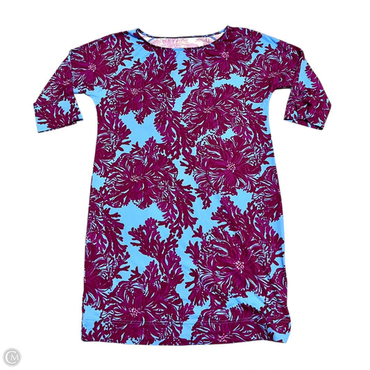 Dress Designer By Lilly Pulitzer In Blue & Purple, Size: M