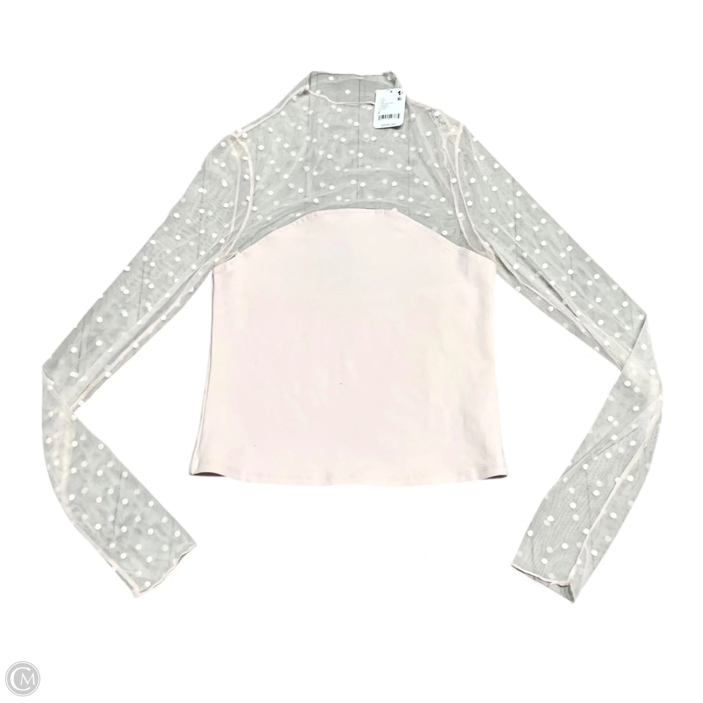 Top Long Sleeve By Free People In Pink, Size: S