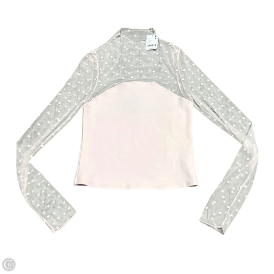 Top Long Sleeve By Free People In Pink, Size: S