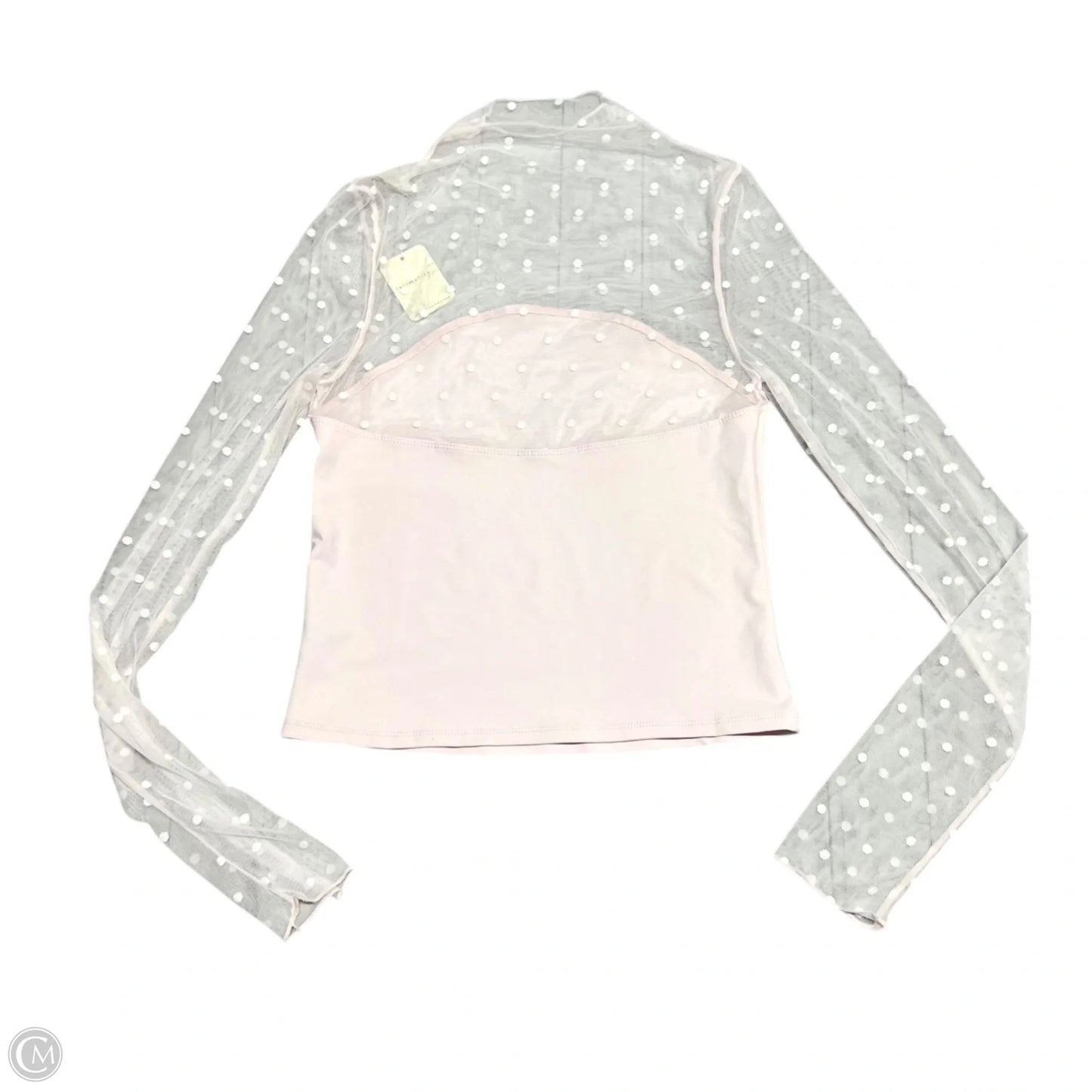 Top Long Sleeve By Free People In Pink, Size: S