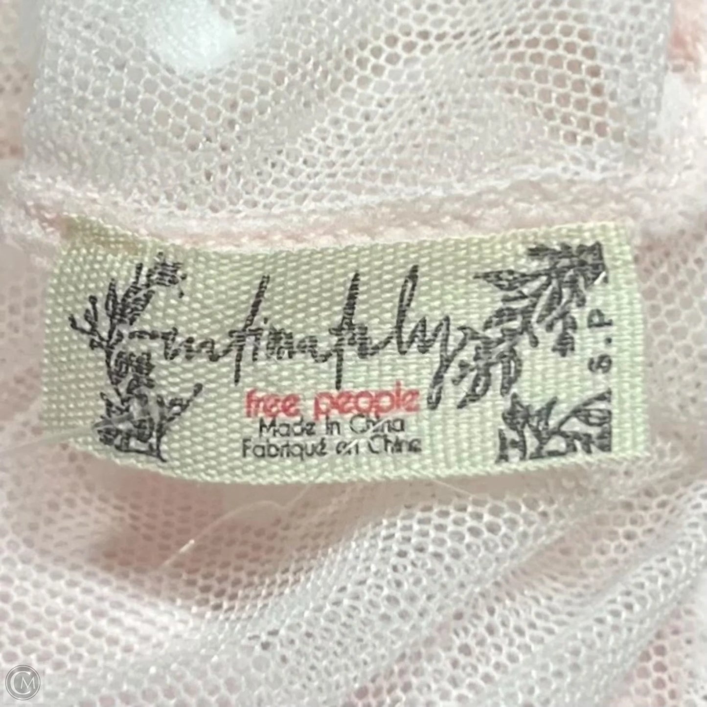 Top Long Sleeve By Free People In Pink, Size: S