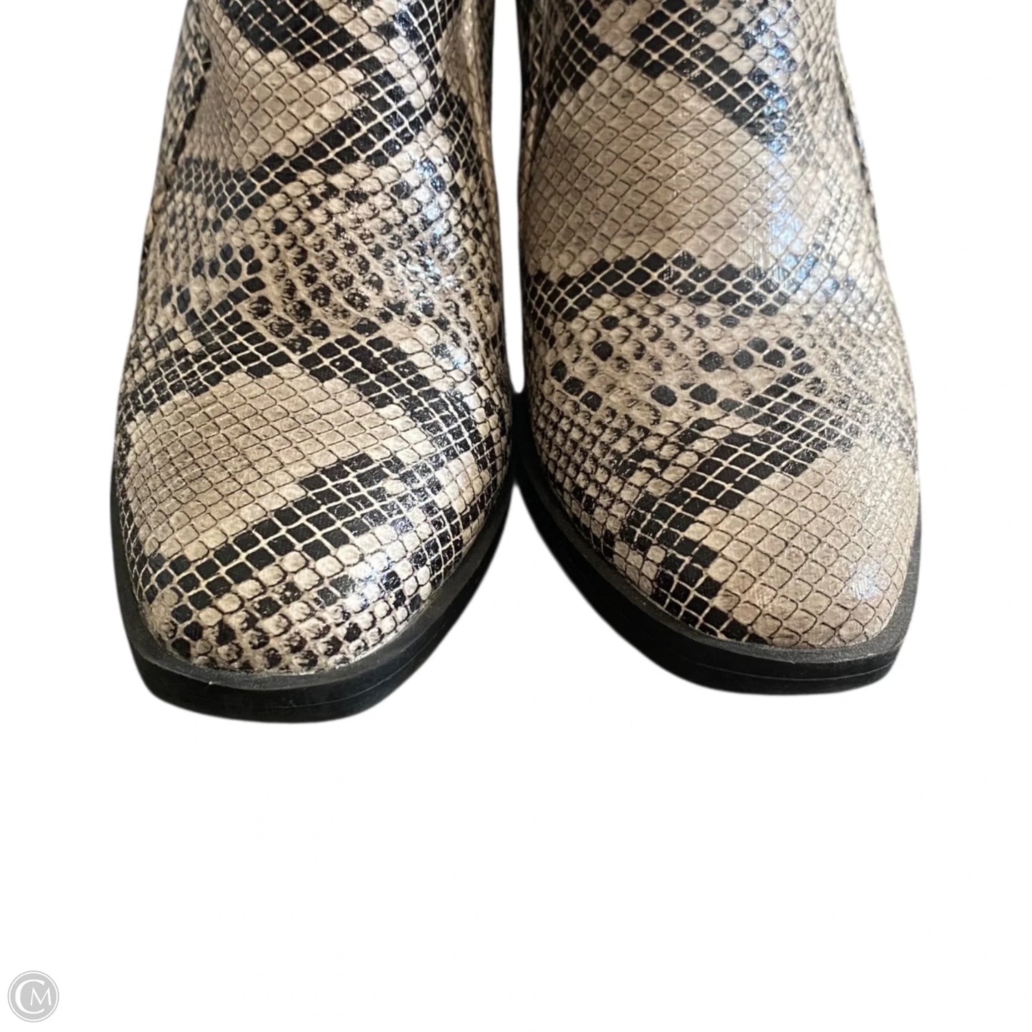 Boots Ankle Heels By Mia In Snakeskin Print, Size: 7.5