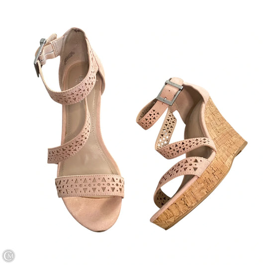Sandals Heels Wedge By Charles By Charles David In Pink, Size: 7.5