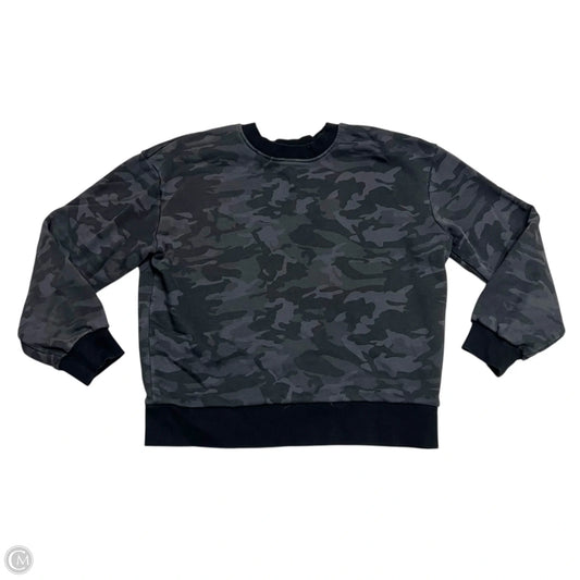 Athletic Sweatshirt Crewneck By Fleo In Grey, Size: S