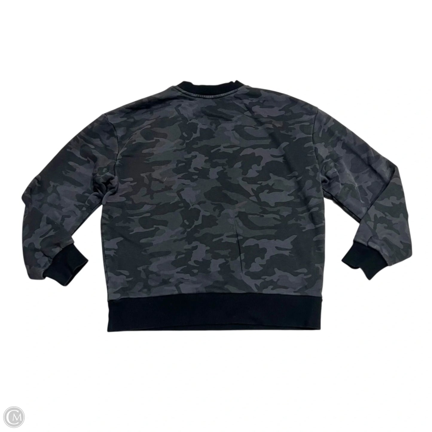 Athletic Sweatshirt Crewneck By Fleo In Grey, Size: S
