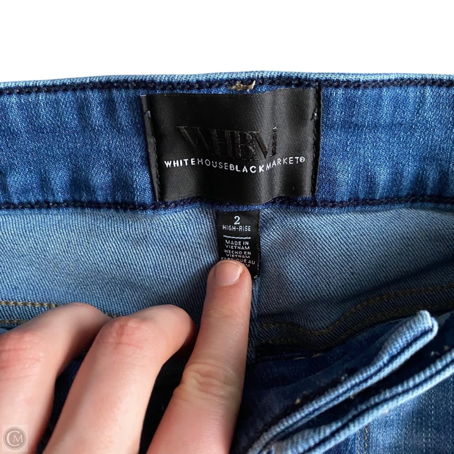 Jeans Wide Leg By White House Black Market In Blue Denim, Size: 2
