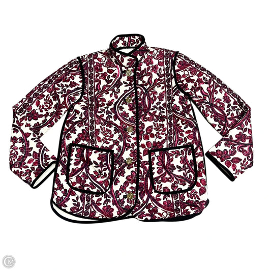 Coat Designer By Lilly Pulitzer In Cream & Red, Size: S