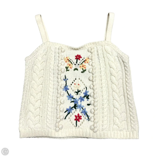 Top Sleeveless By Polo Ralph Lauren In Blue & Cream, Size: S