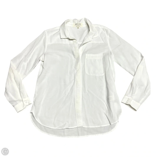 Top Long Sleeve By Cloth & Stone In White, Size: M