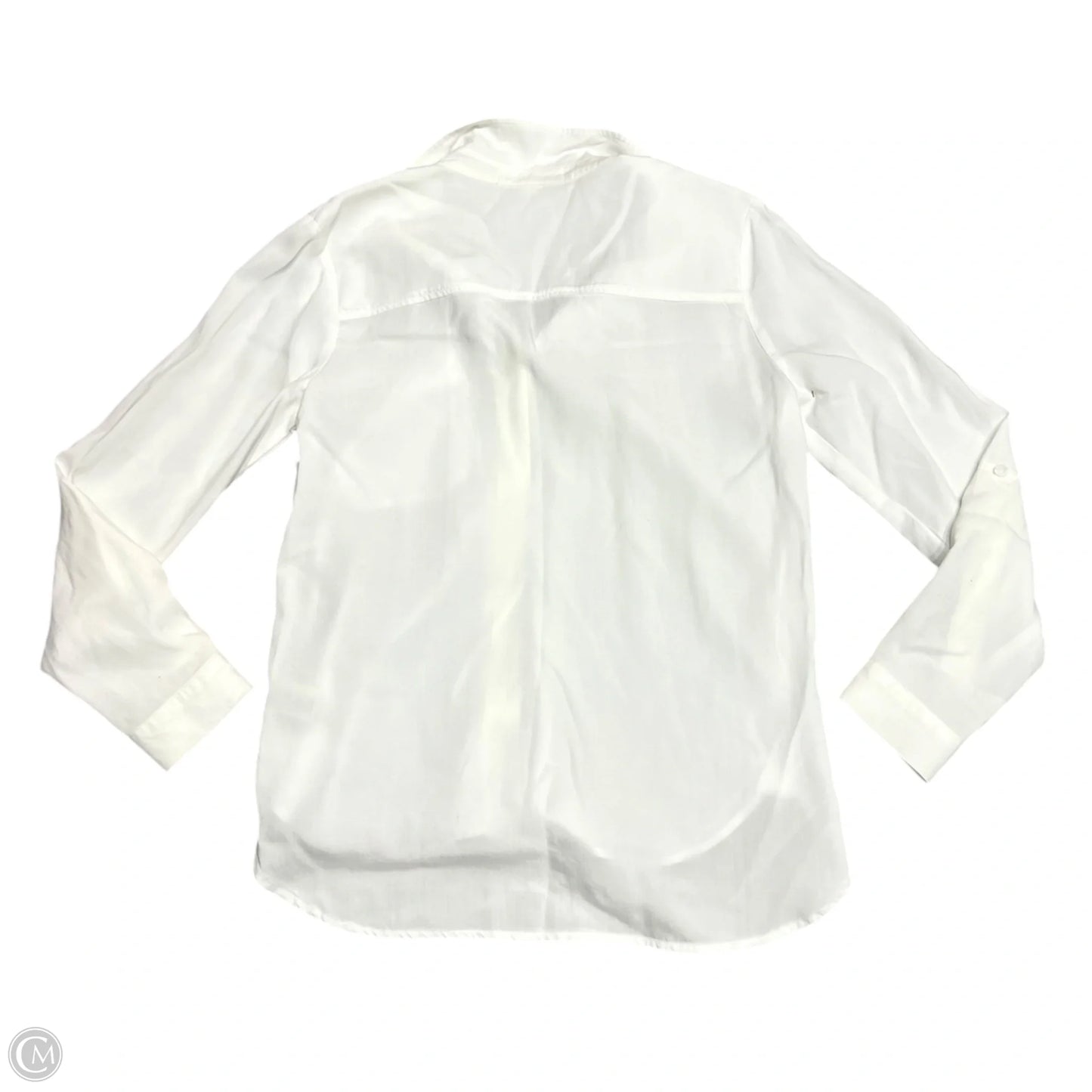 Top Long Sleeve By Cloth & Stone In White, Size: M