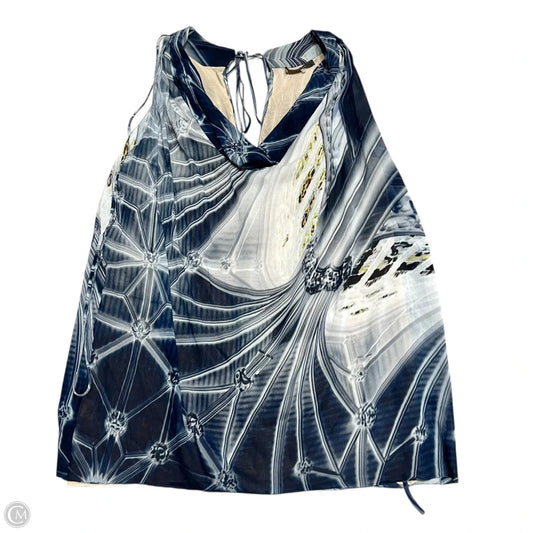 Top Sleeveless Designer By Vera Wang In Blue, Size: S