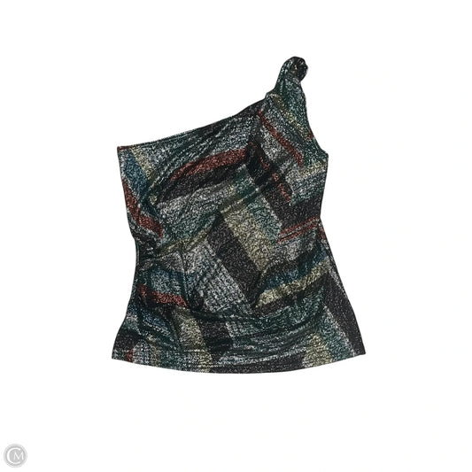 Top Sleeveless By Me & Thee In Blue & Silver, Size: M