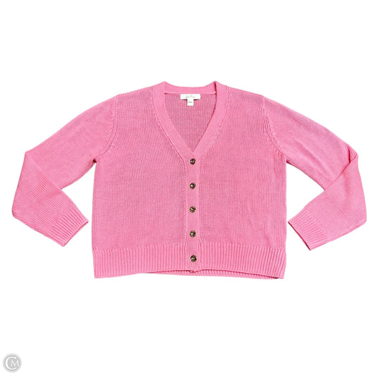 Sweater Cardigan Designer By Lilly Pulitzer In Pink, Size: Xl