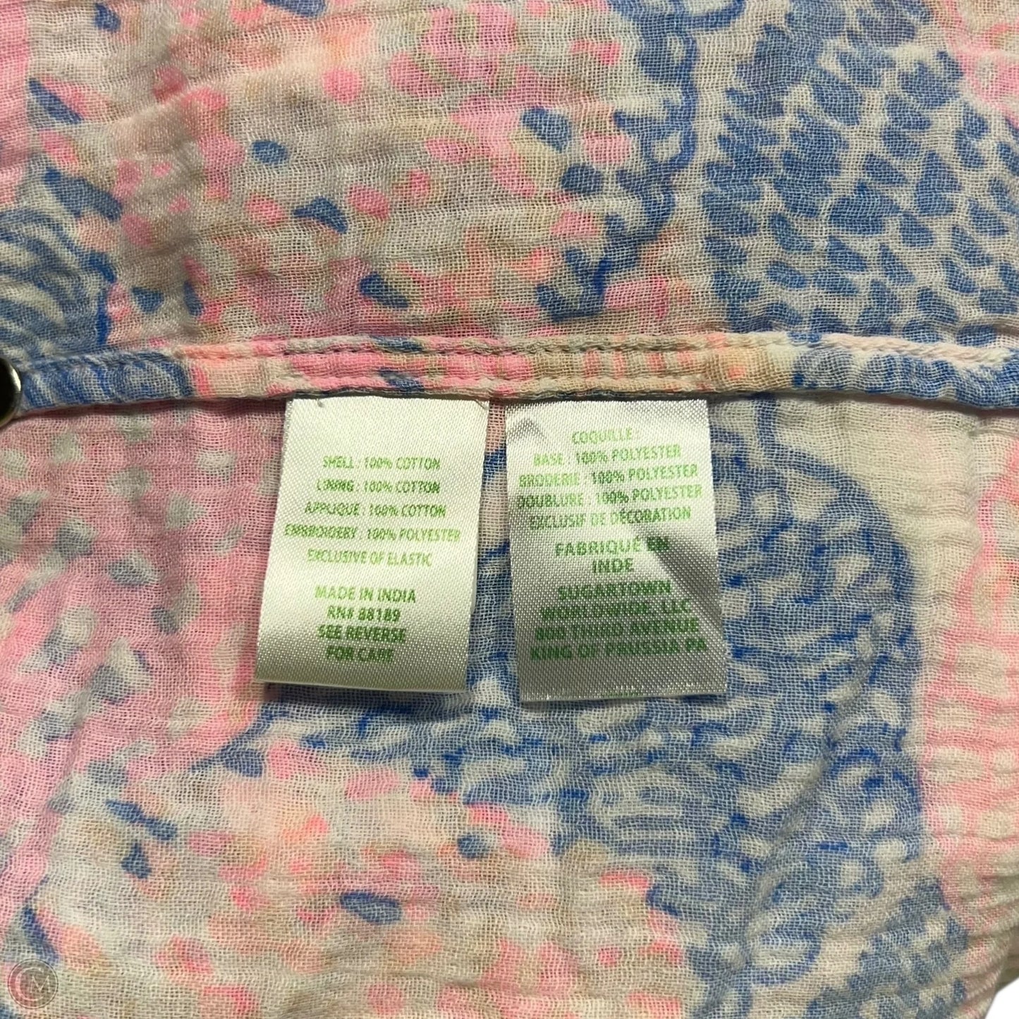 Dress Designer By Lilly Pulitzer In Blue & Pink, Size: Xl