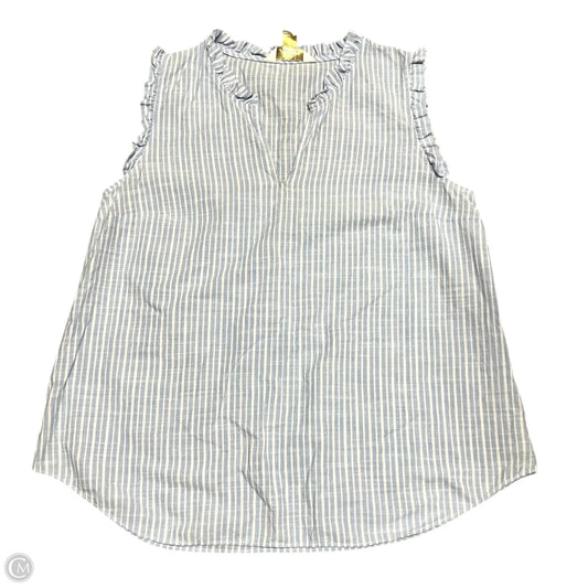 Top Sleeveless Designer By Lilly Pulitzer In Blue & White, Size: S