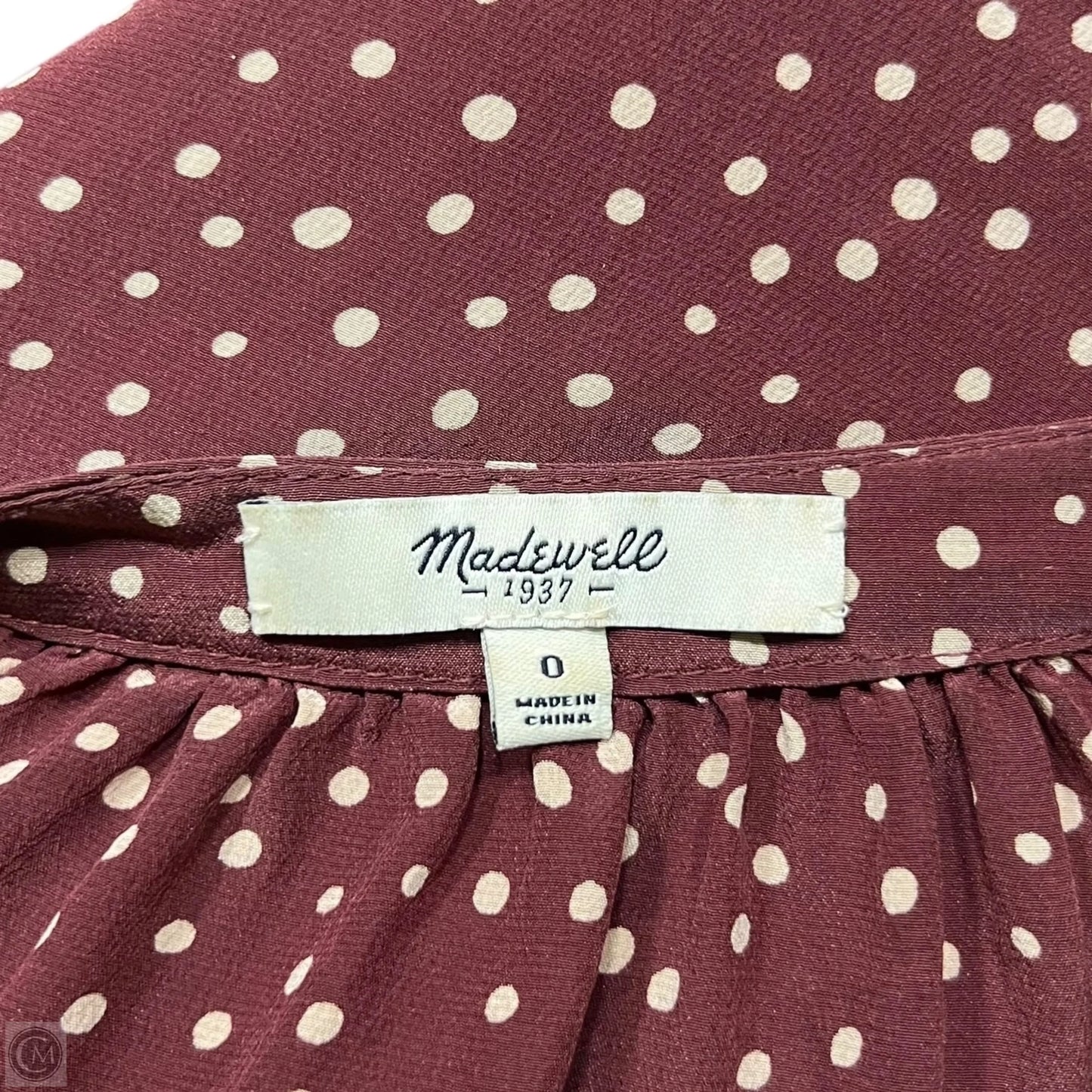 Dress Casual Short By Madewell In Cream & Pink, Size: Xs