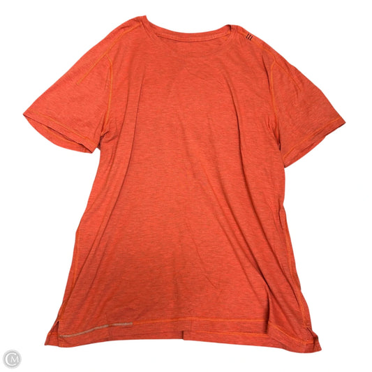 Athletic Top Short Sleeve By Lululemon In Red, Size: L