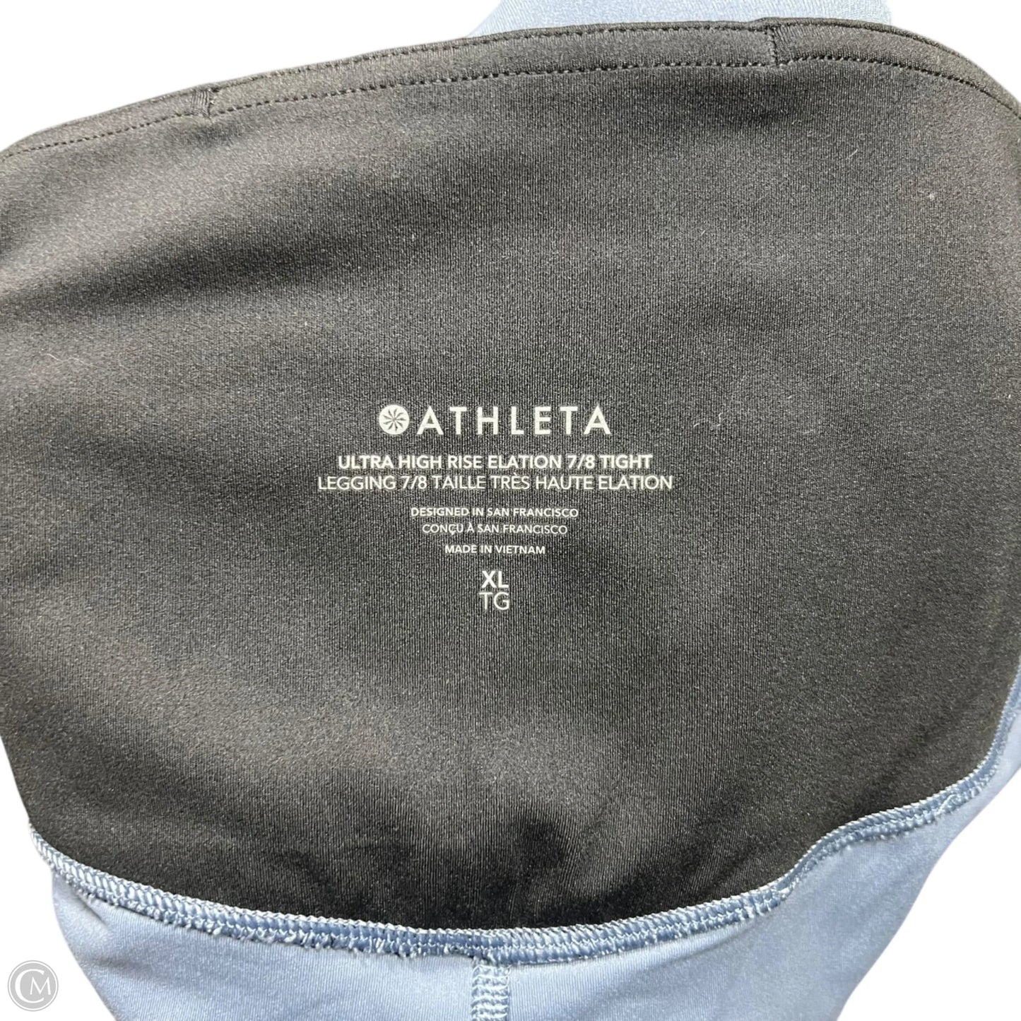 Athletic Leggings Capris By Athleta In Black & Blue, Size: 16