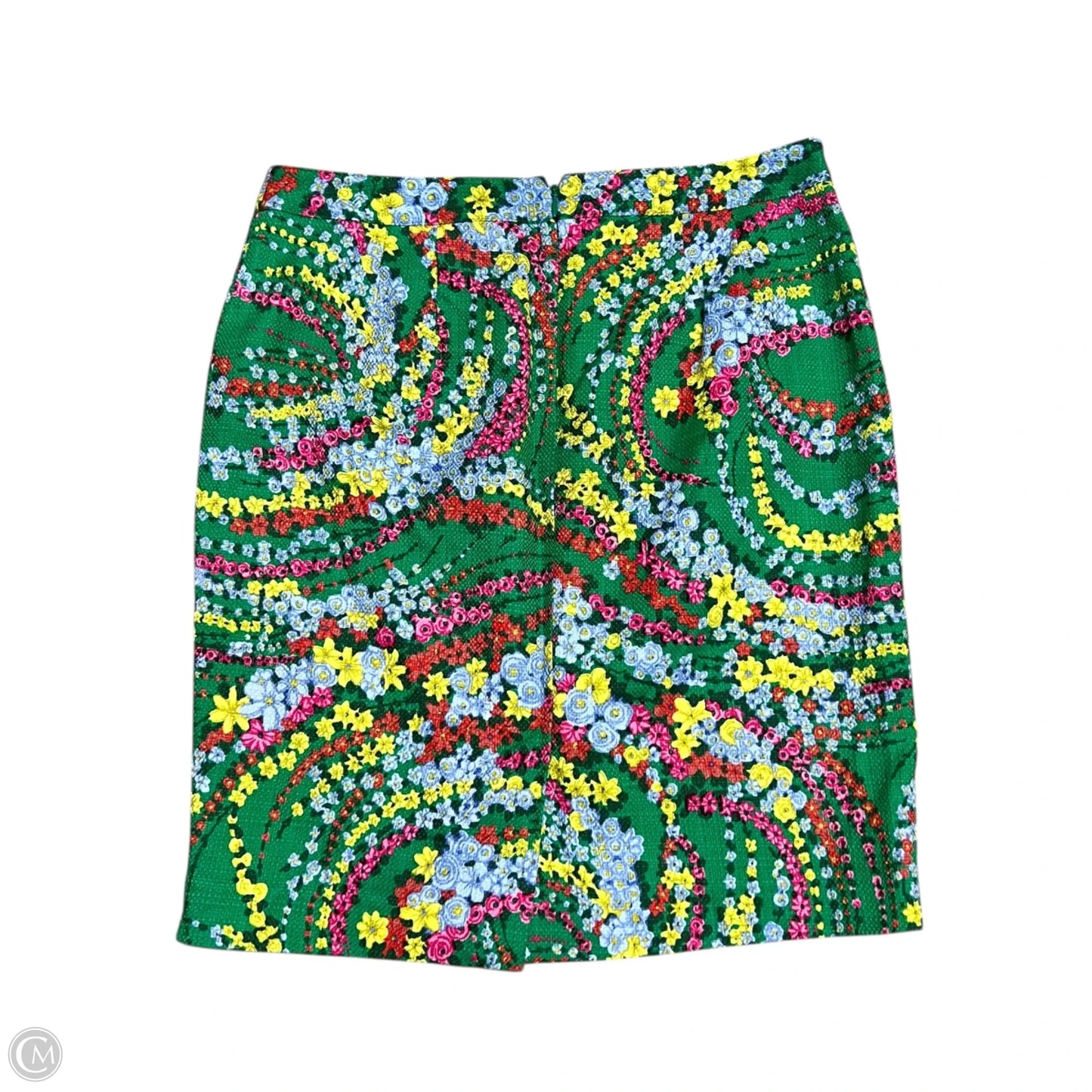Skirt Midi By Talbots In Green & Pink, Size: 10