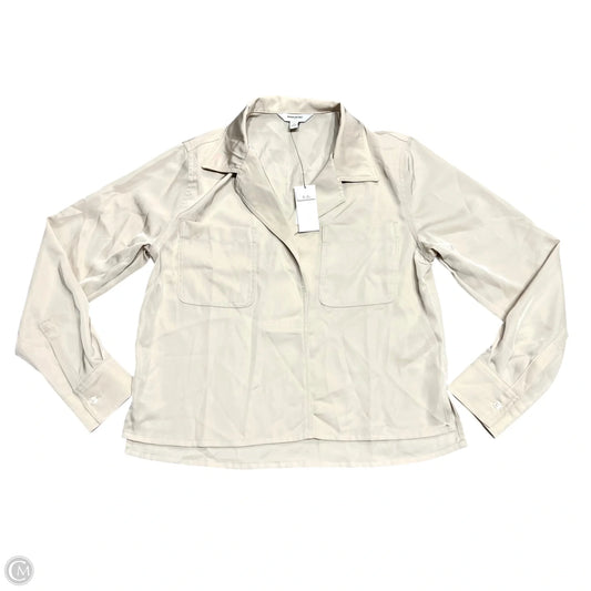 Top Long Sleeve By Banana Republic In Tan, Size: S