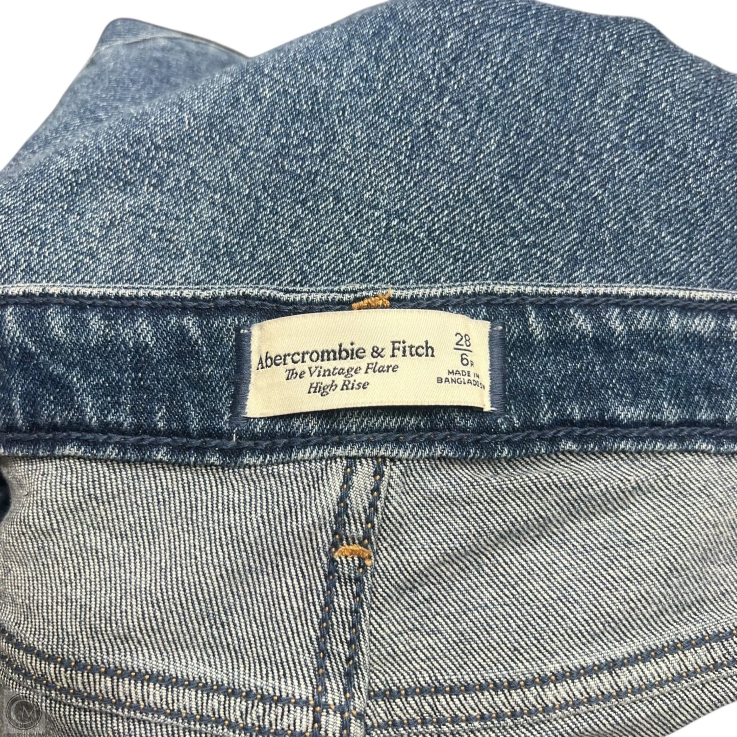 Jeans Flared By Abercrombie And Fitch In Blue Denim, Size: 6