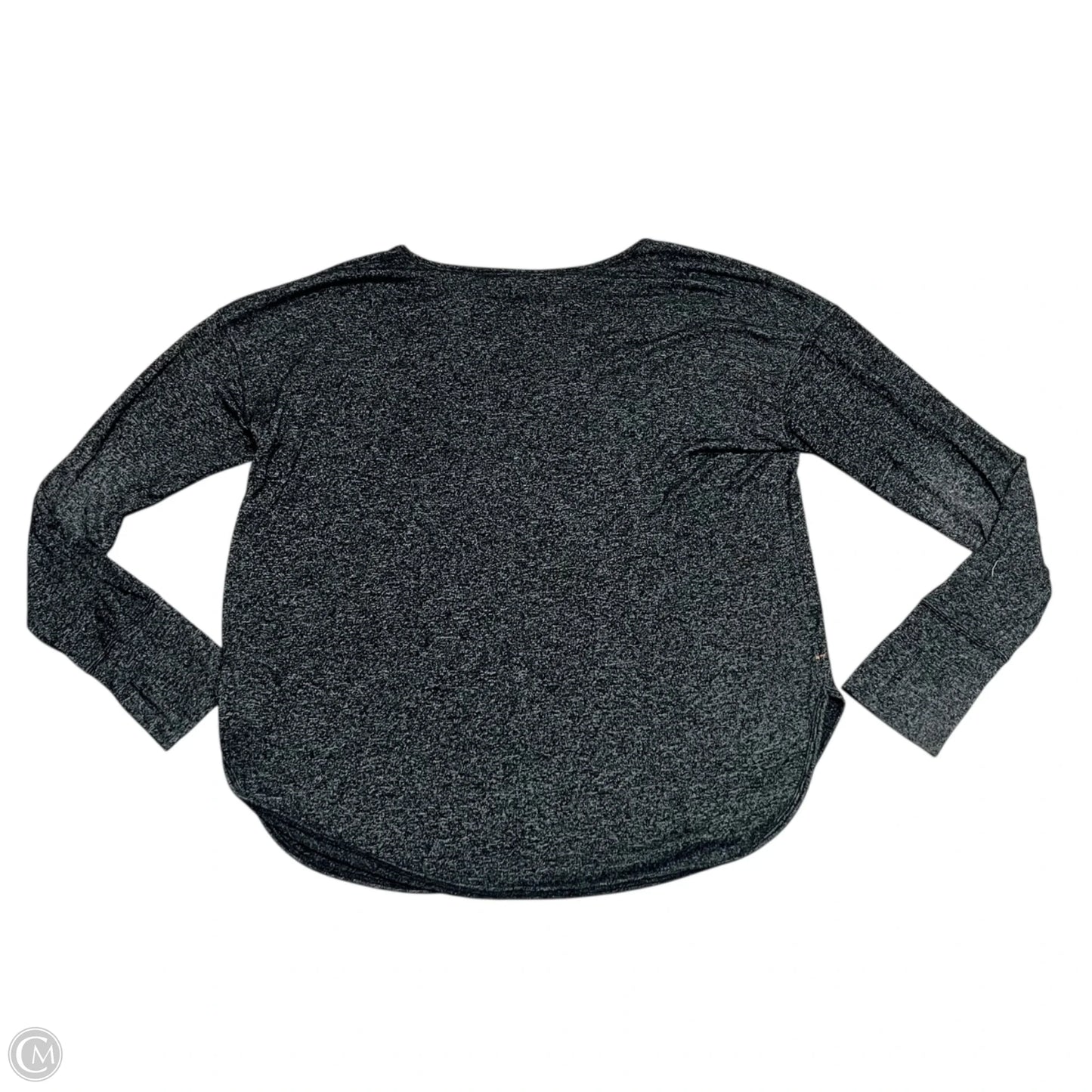 Athletic Top Long Sleeve Crewneck By Athleta In Black & Grey, Size: Xl