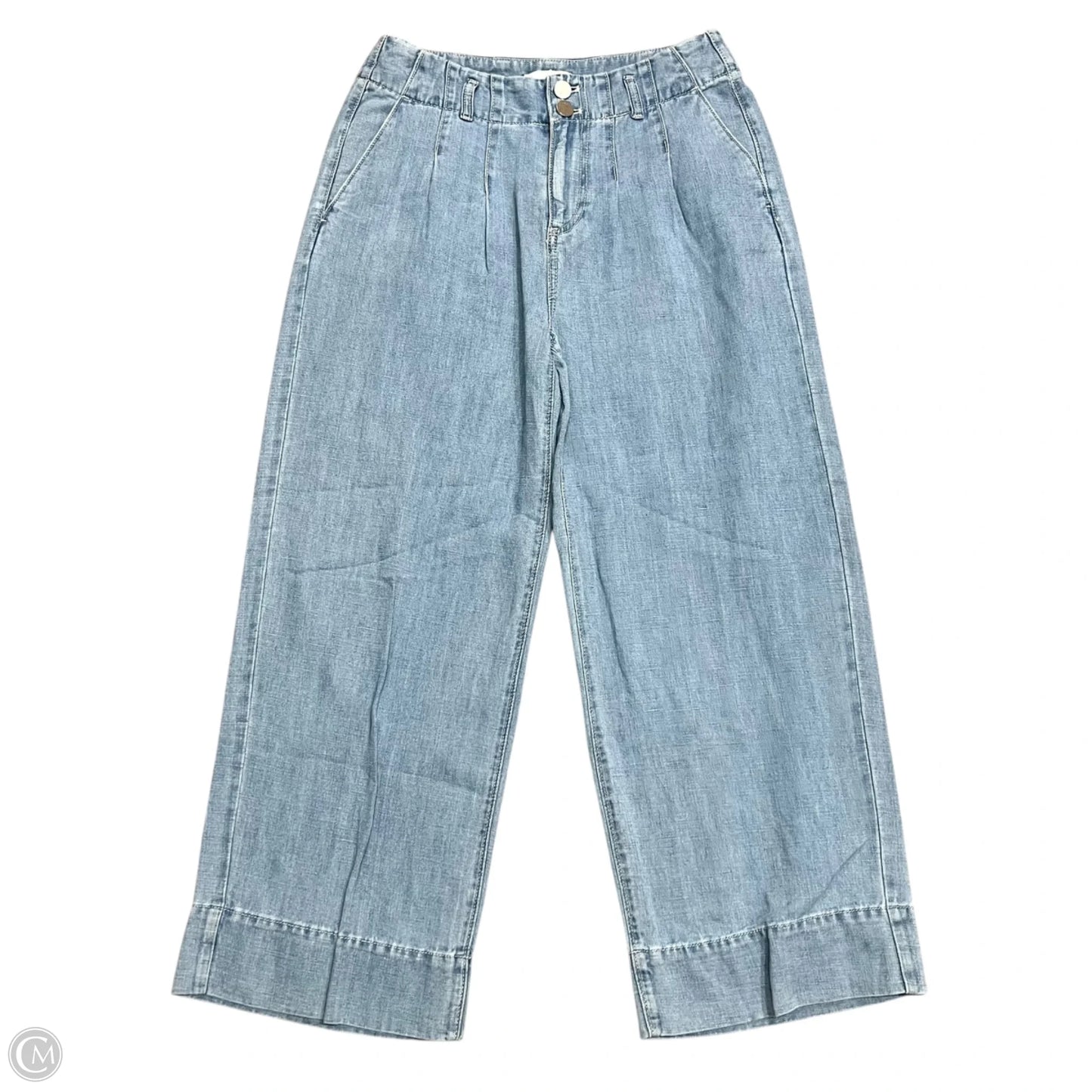 Jeans Wide Leg By Loft In Blue Denim, Size: 2
