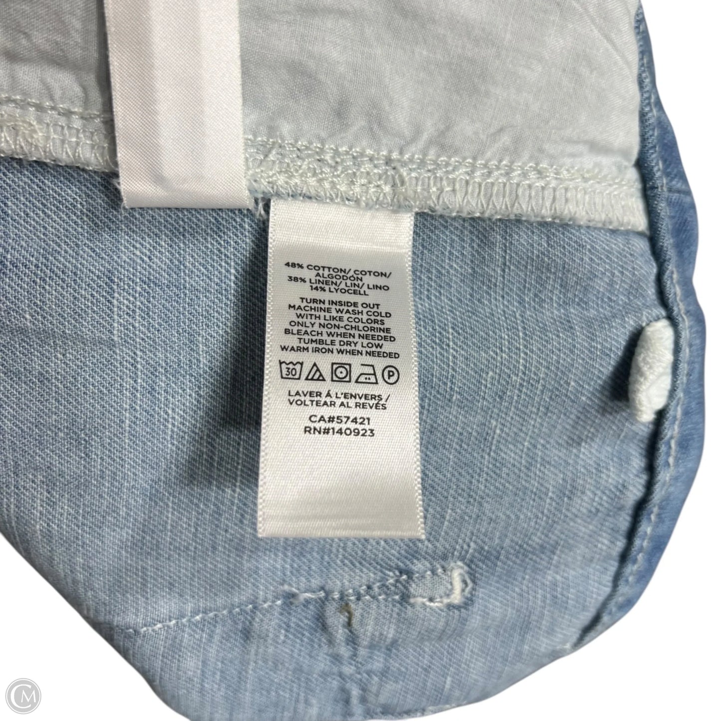 Jeans Wide Leg By Loft In Blue Denim, Size: 2
