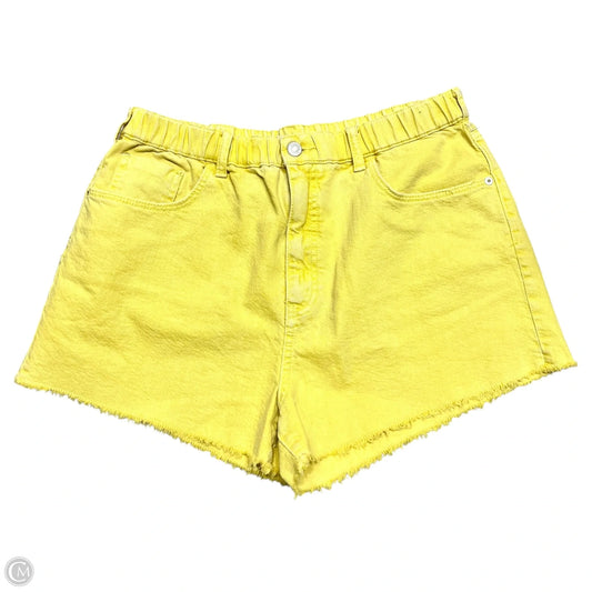 Shorts By Pilcro In Yellow Denim, Size: 12