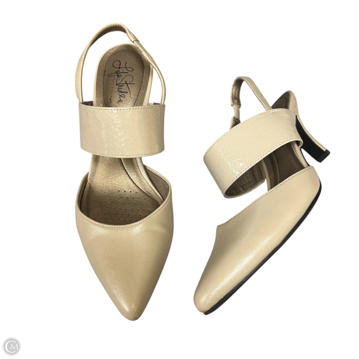Shoes Heels Kitten By Life Stride In Tan, Size: 8.5
