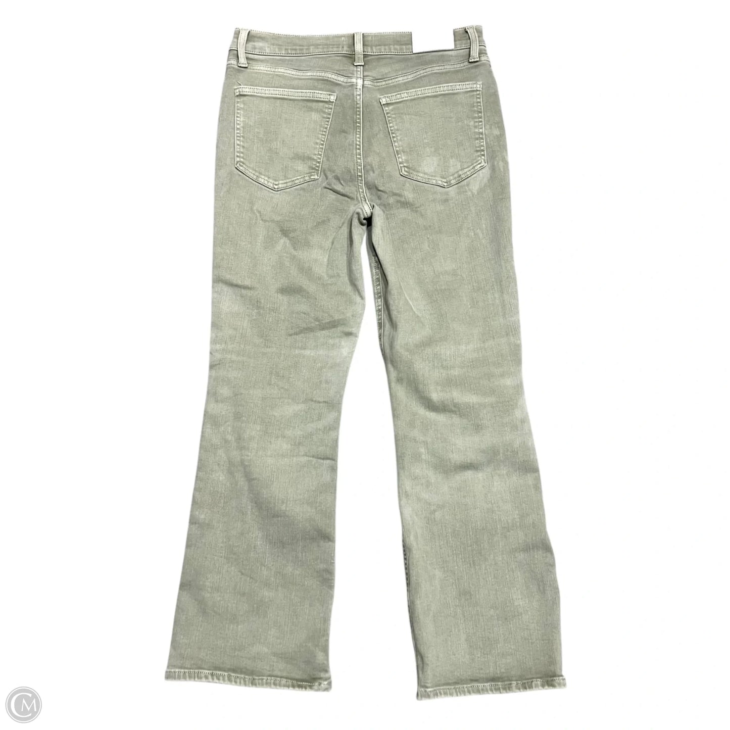 Jeans Flared By Pistola In Green Denim, Size: 10