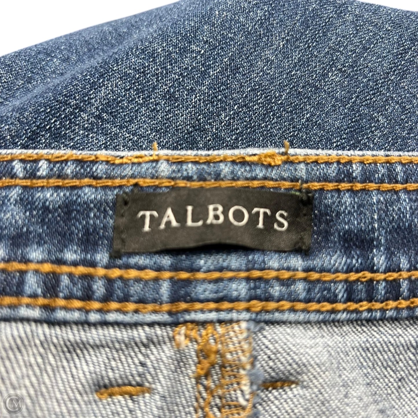 Jeans Cropped By Talbots In Blue Denim, Size: 8