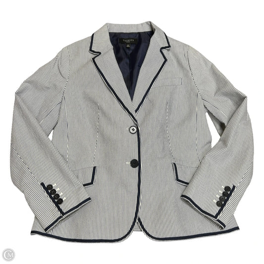 Blazer By Talbots In Blue & White, Size: Lp