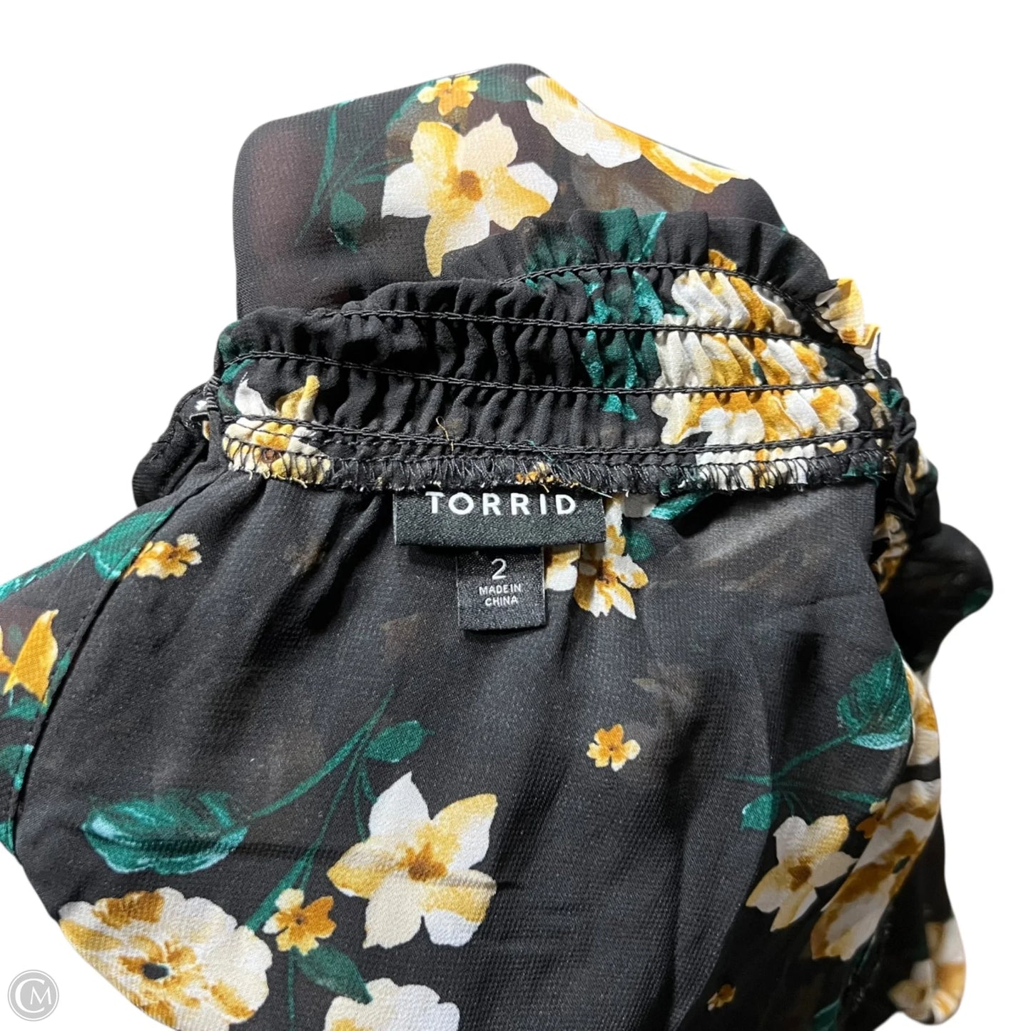 Dress Casual Short By Torrid In Black & Green, Size: 2x