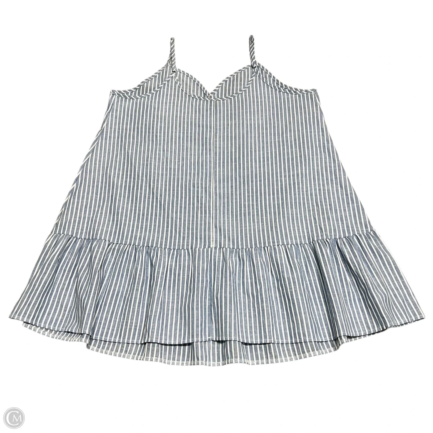 Dress Casual Short By Shein In Blue & White, Size: 3x
