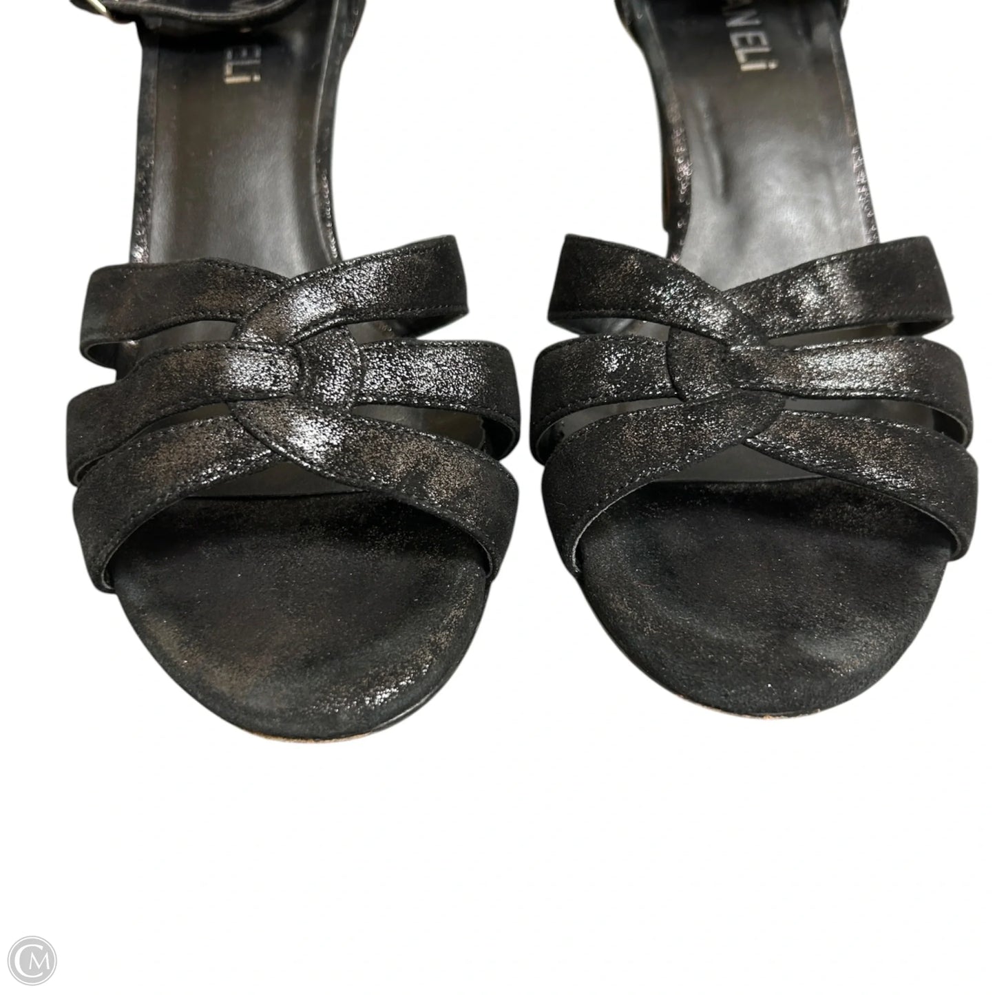 Sandals Heels Block By Vaneli In Black, Size: 8.5