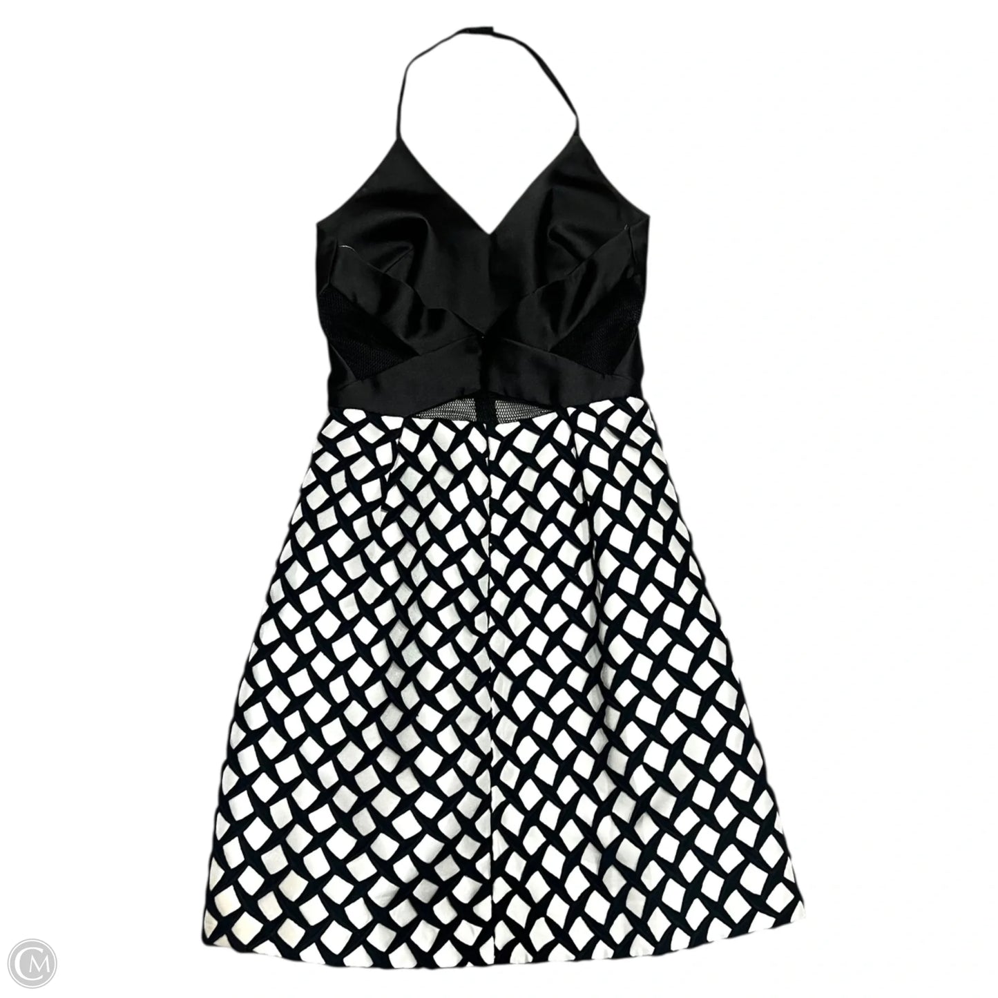 Dress Party Short By Monique Lhuillier In Black & White, Size: Xs